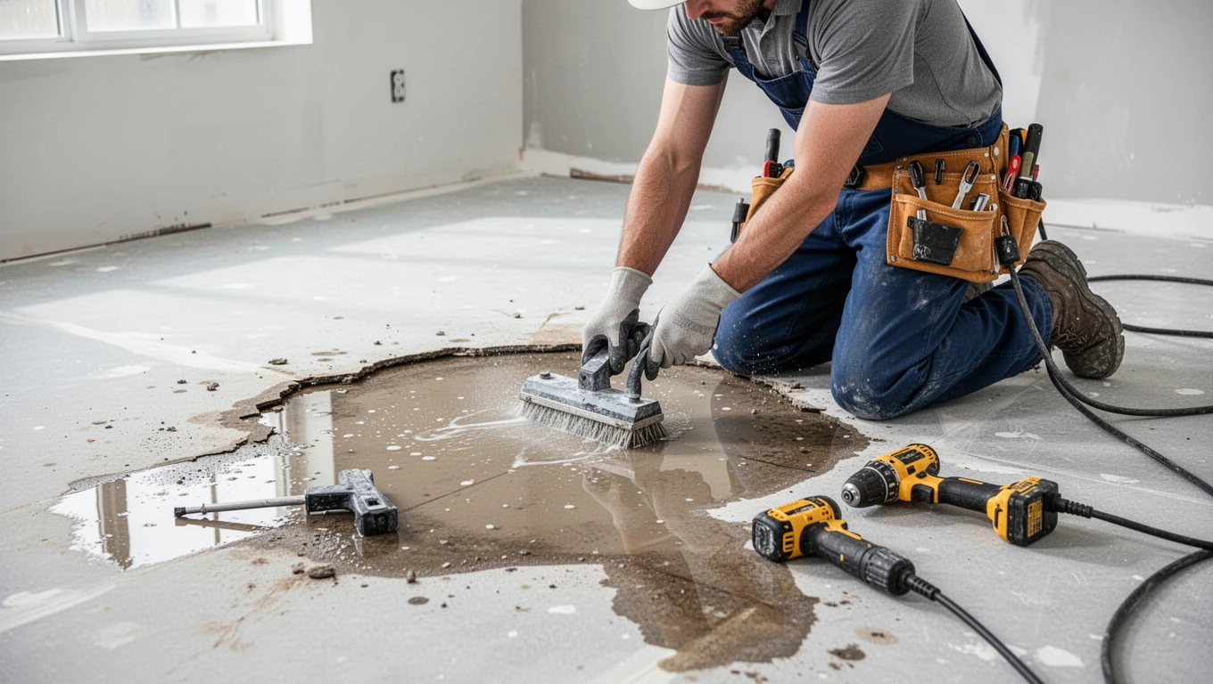 Floor Water Damage Repair